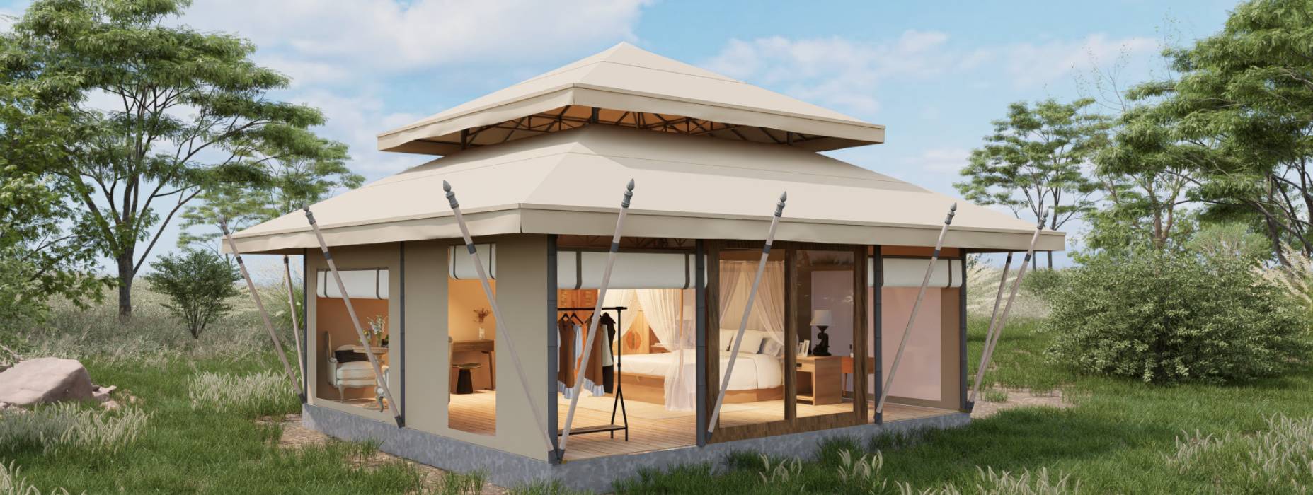 唐山户外野奢帐篷